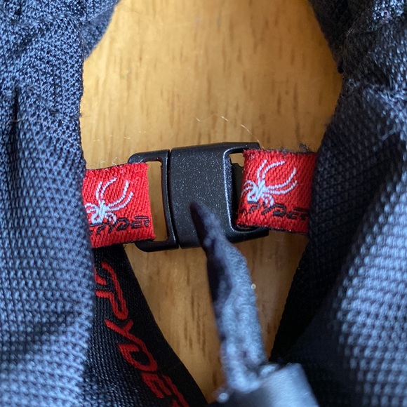 Spyder Black Gloves white Logo Spider w/ Web Palm LARGE pre-owned - Picture 5 of 14